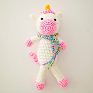 Jubilee Unicorn Crochet Doll