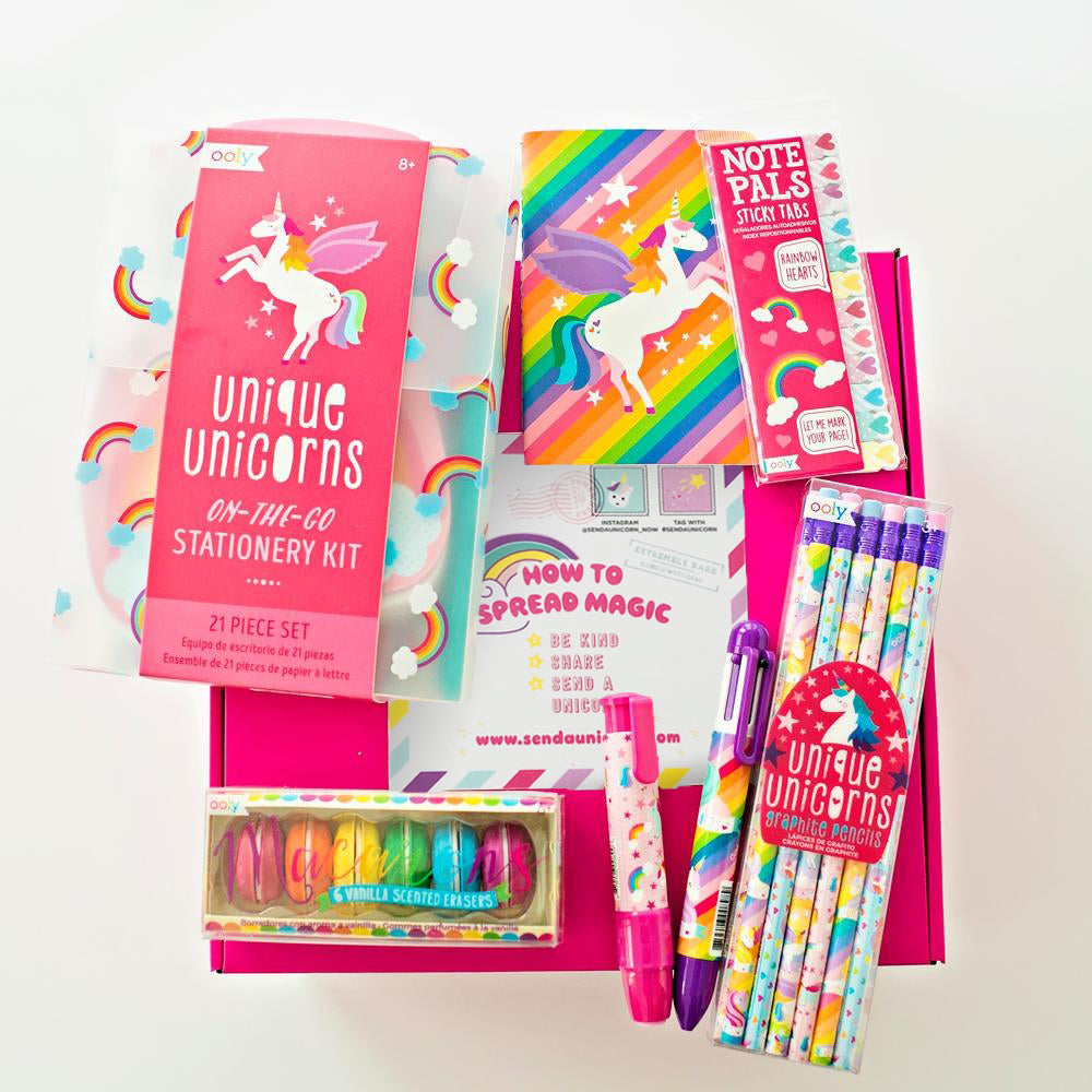 Buy Unicorn Stationary Gift Set for Girls, Unicorn School Supplies with  Unicorn Pom Pom Keychain, Unicorn Pen, Pencils, Stickers, Paper Clips, and  Unicorn Pencil Case Online at desertcartINDIA
