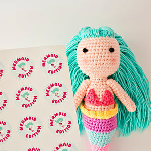 Coralie Mermaid Crochet Doll