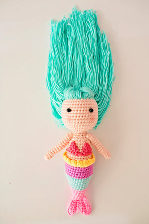 Coralie Mermaid Crochet Doll