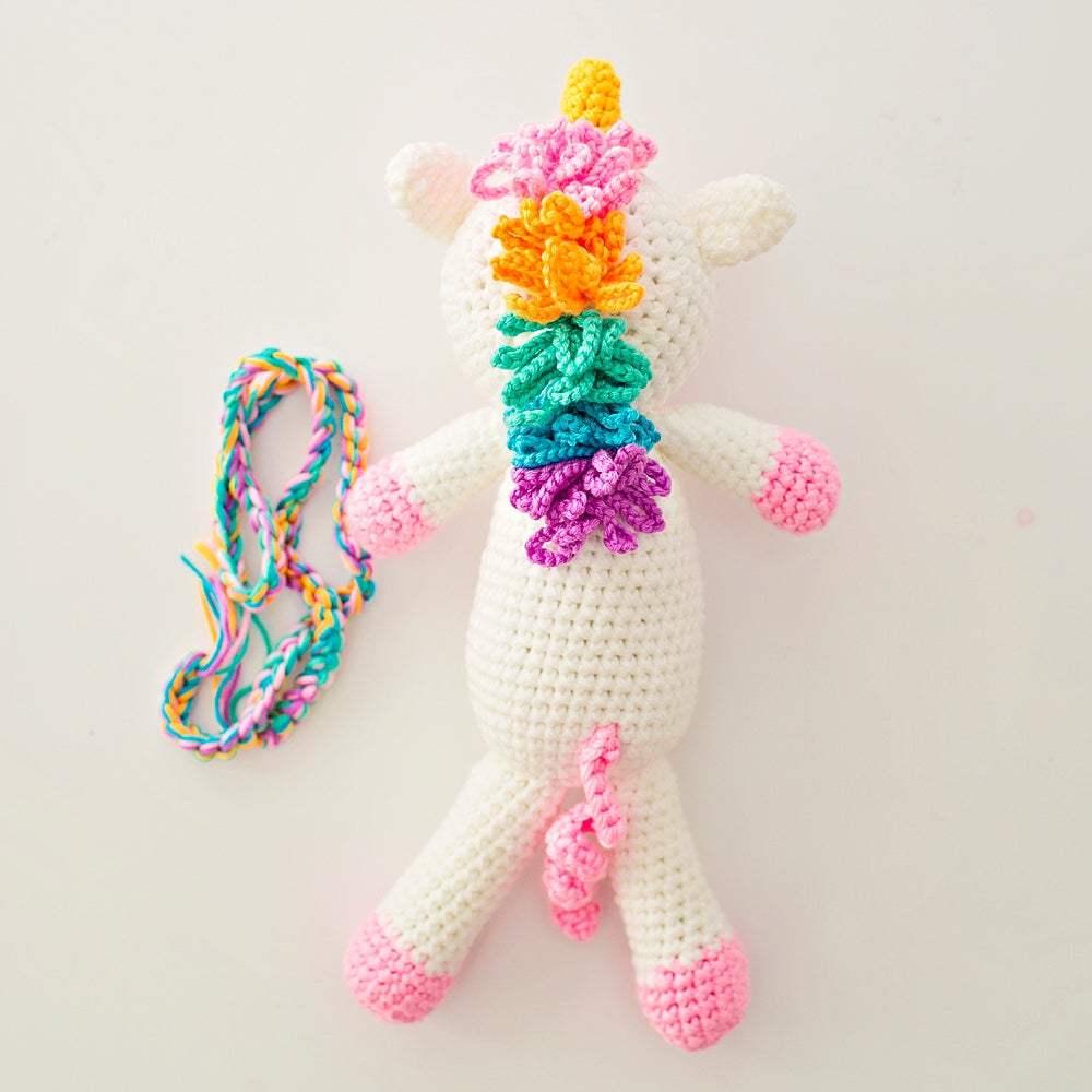 Jubilee Unicorn Crochet Doll